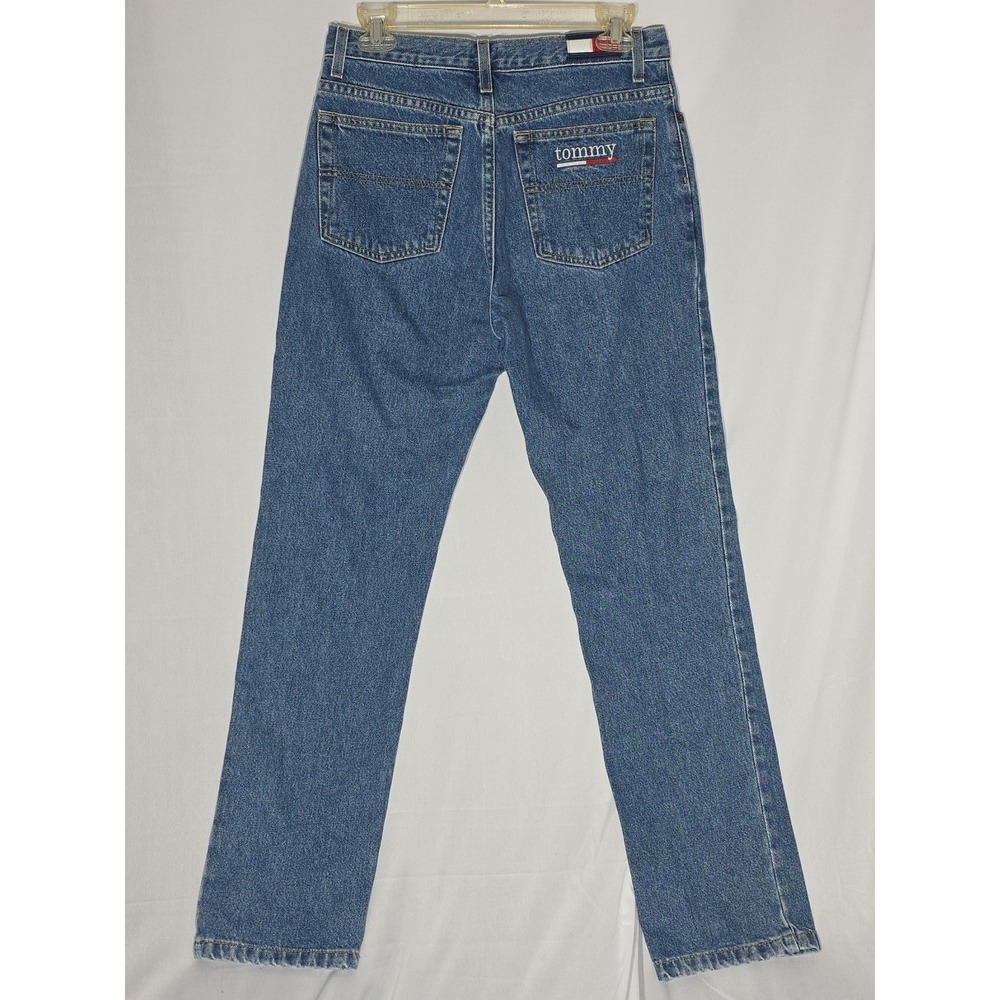 VTG Tommy Jeans Womens 7 X 32 Denim Jeans Classic Butt Pocket Logo 90s Y2K‎